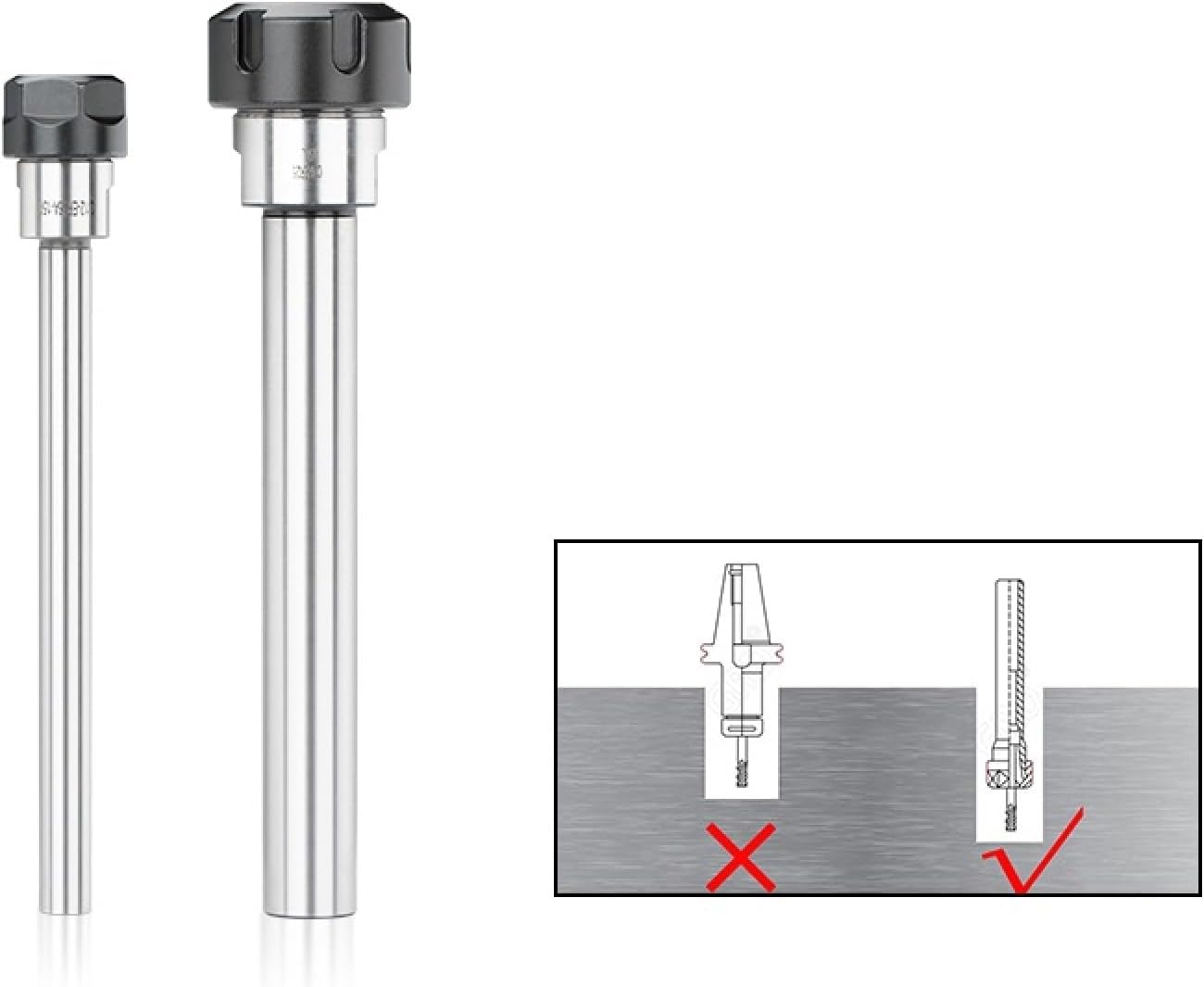 Collet Chuck Holder CNC Milling Tool Collet CNC Lathe Tool Holder,C25-ER16-150L