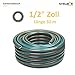 STRÜBER Gartenschlauch 4-lagig (1/2" Zoll – 30 m Länge) BOS Bewässerungsschlauch mit Kreuzgewebe UV-beständig Schlauch PVC flexibler Wasserschlauch