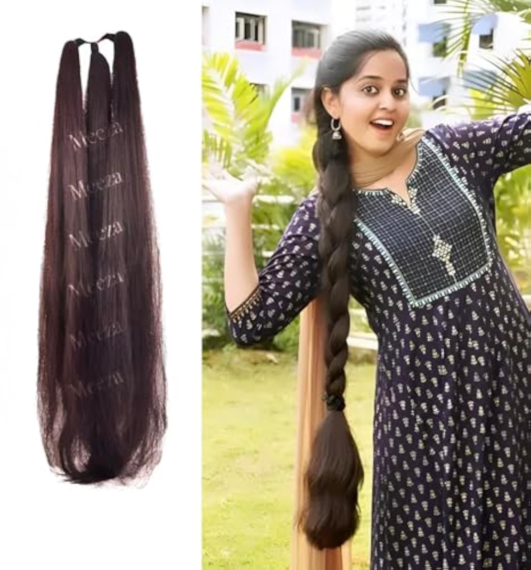 Choti Brown Colour 26 Inch Instant Ready Fashionable Hair Extension