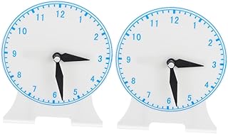 Uonlytech 2 Peças Ferramentas De Modelo De Relógio Para Kidcraft Playset Brinquedos Educativos Adereços De Ensino Leitura De Tempo Relógio Percepção Ferramenta De Tempo Clássico Auxiliares