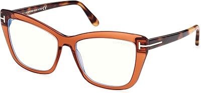 Tom Ford FT 5826-B BLUE BLOCK Shiny Dark Brown/Blue Block 55/16/140 women Eyewear Frame