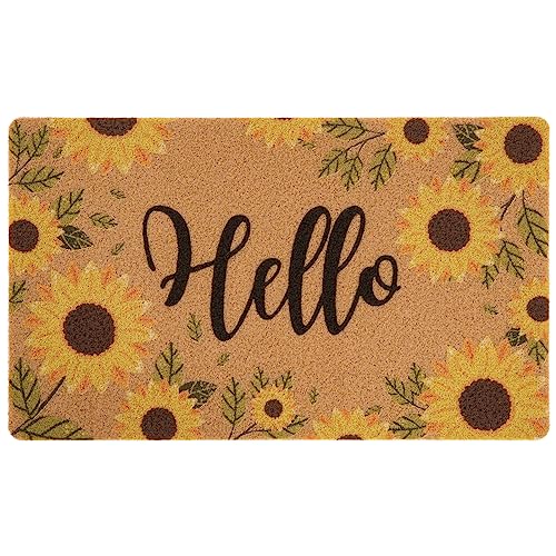 Asrug Tapis porte Tournesol 17"x30" anti-glisse