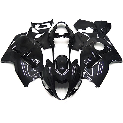 Motorbike ABS Plastic Fairings Fit for Hayabusa 1997-2007 Suzuki GSXR1300 1997 1998 1999 2000 2002 2003 2004 2005 2006 2007 GSX1300R Bodywork Injection Body Frame - Gloss Black