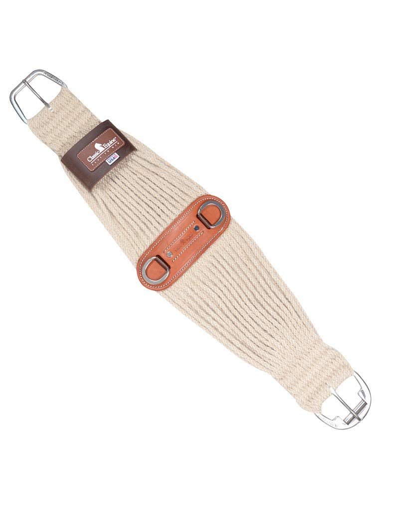 Classic Equine 100% Mohair Roper Cinch 31-Strand, Natural, 30-inch (CRC100N31-30)
