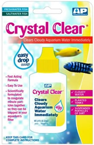 Aquarium Products AAZCCC Crystal Clear Fresh Water Conditioners for Aquarium, 3/4-Ounce