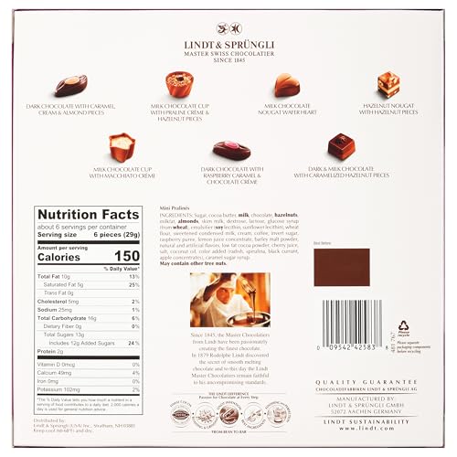 Lindt Mini Pralines, Assorted Chocolate Pralines With Premium Filling thumb #5