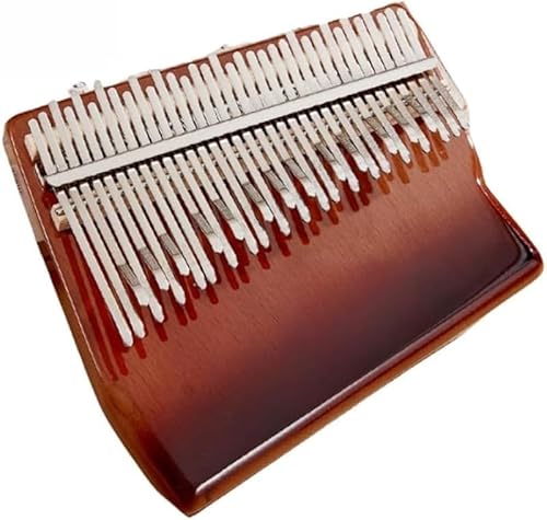 AZIEBAY プロフェッショナルな親指ピアノ、34鍵、木製、収納ボックスとアクセサリー付きのポータブル楽器、子供/大人/音楽愛好家に最適、クリエイティブなホリデーギフト