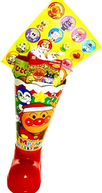 Amazon.co.jp: 不二家 アンパンマンクリスマスブーツ2025 1個入 : 食品