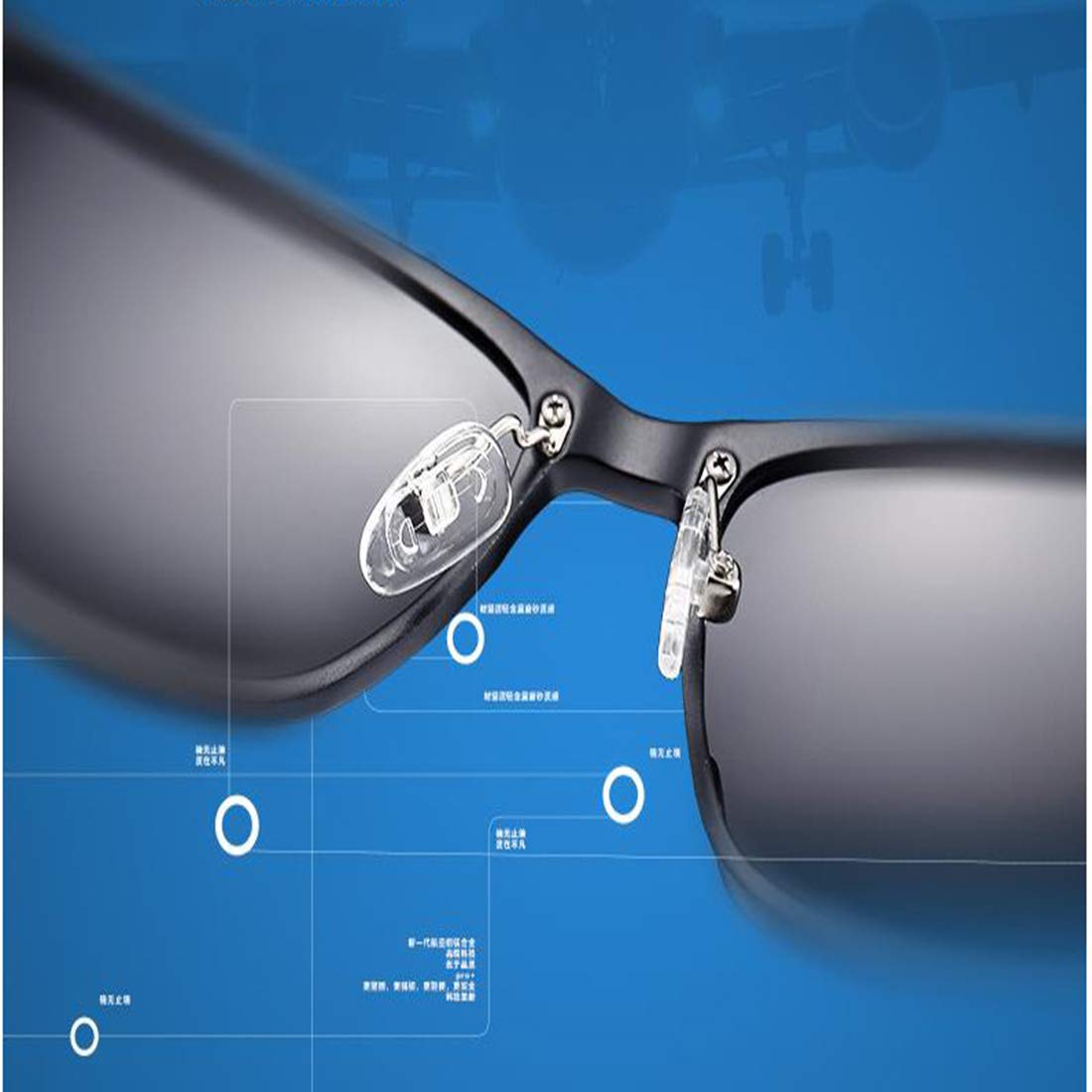 Gafas de Sol para Hombre, polarizadas, uv400, Personalidad, Espejo, Gafas de Sol, para Correr, Pescar, Andar en Bicicleta, Conducir, Esquiar, Golf