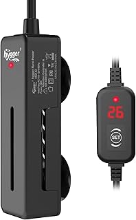 hygger Aquarium Heizstab Klein, Mini Aquarium Heizung für Betta Schildkröten,20W Aquarium Heizer mit Digitalanzeige Steuerung, Fish Tank Heater für 3-19L Tanks
