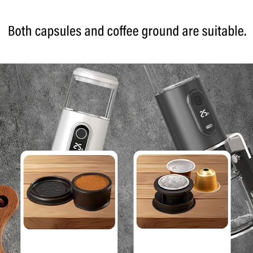 Cafetera portátil con batería recargable 3300 cc miniatura 4