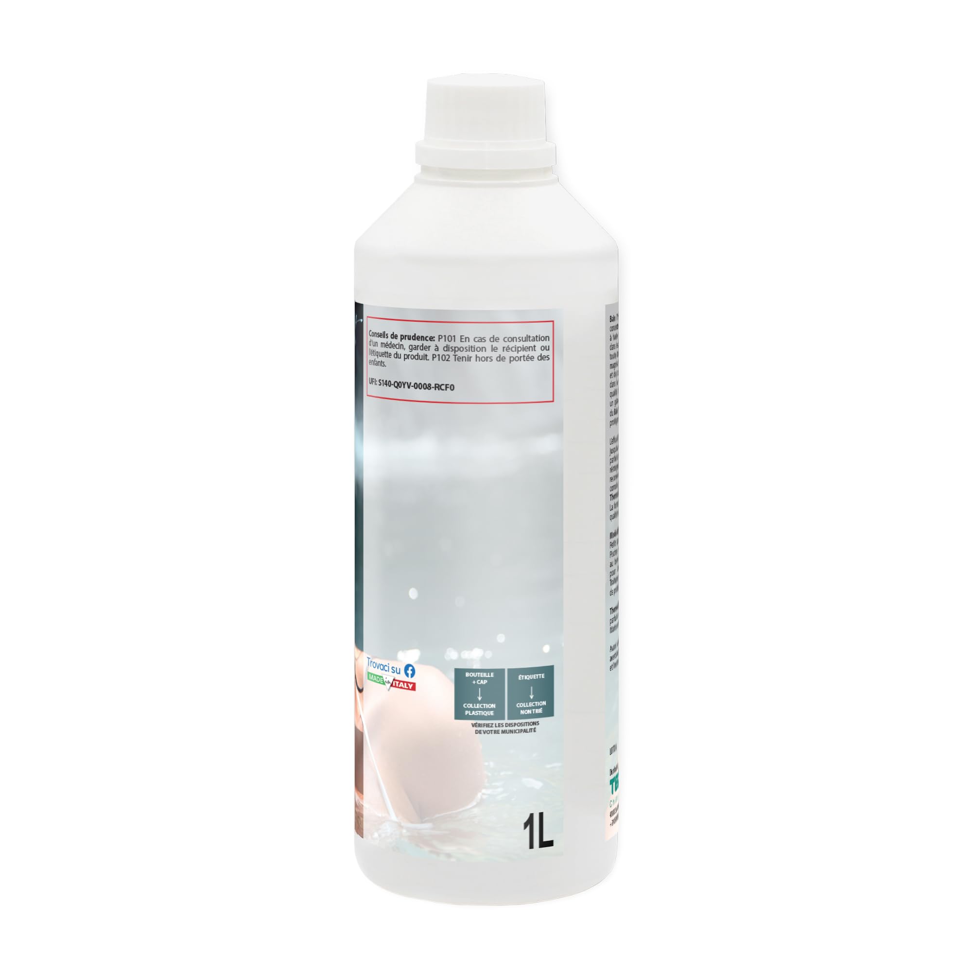 Thermal Bath SET Ossigeno Attivo past. 20gr 1,2Kg + 2pz Aqua Natural da 1Lt | Ossigeno attivo pastiglie 20gr e Acqua Termale Inodore con Magnesio, Potassio e Iodio, Ideale per Piscina e Spa Idromassaggio