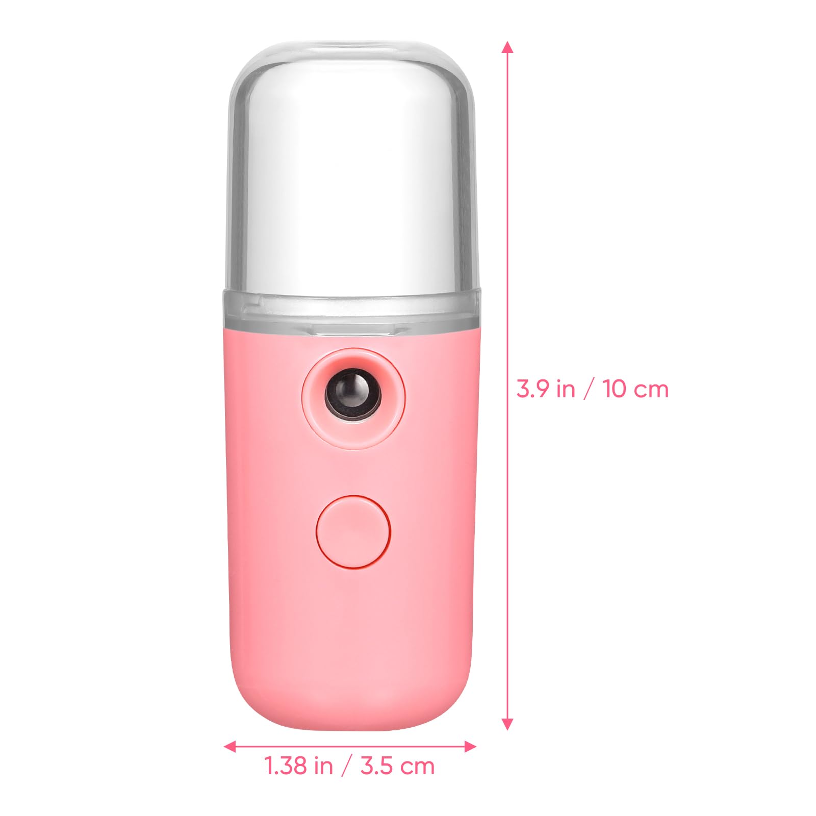 LIFKOME Hand Held Humidifier Portable Humidifier Pink Humidifier Diffuser Face Mister for Home Office Travel