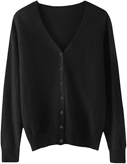 [ANGJ] カーディガン レディース Vネック ニット カシミヤタッチ 前開き 高伸縮 小顔 着痩せ 暖かい 冷房対策 羽織り 無地 コート カジュアル オフィス 通勤 日常