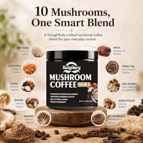 Suiyilary 10 Mushroom Blend Coffee
