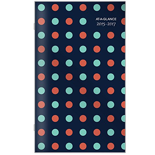 At-A-Glance Monthly Pocket Planner, Classics Design, Academic, 2 Years, July 2015-July 2017, 3.62 X 6.06 Inch Page Size, Color May Vary (152-021A) #TOP1