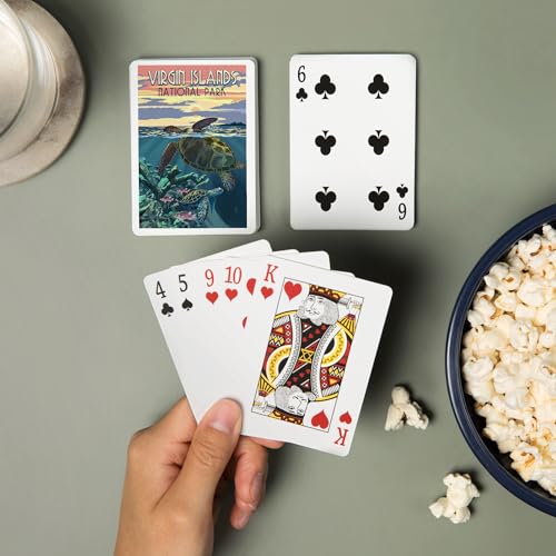 Baraja de cartas Póker Lantern Press 52 piezas miniatura 2