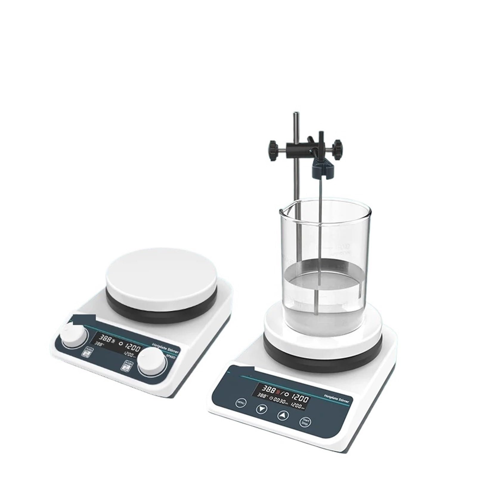 Agitador de laboratorio, Agitador magnético con agitador de calefacción, pantalla Digital termostática laboratorio, mezclador, placa caliente(HS5(2L))