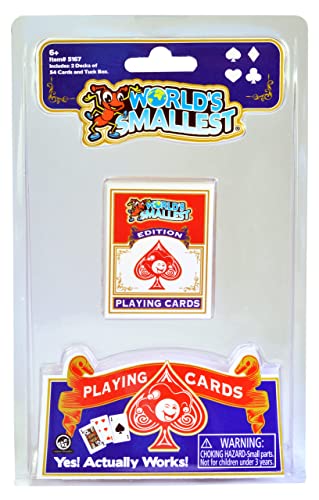 Baraja de cartas más pequeña del mundo miniatura 4