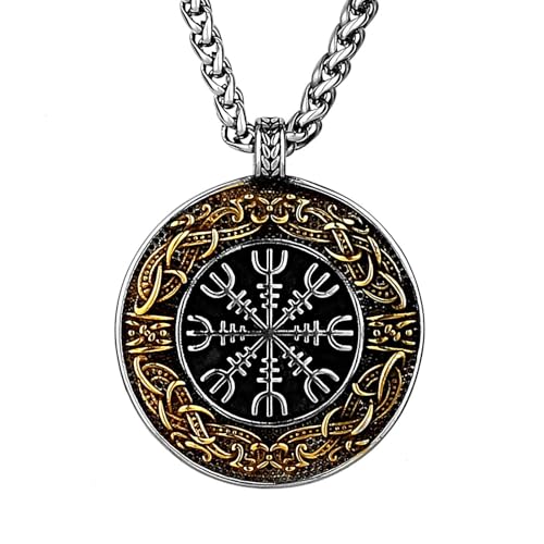 REPALY �����Y ���B���e�[�W �o�C�L���O Aegishjalmur �P���g�m�b�g �l�b�N���X�A�k���_�b �X�e�����X�X�`�[�� �A�~�����b�g �y���_���g �W���G���[, 60cm/23.6in, �A�Q�[�g