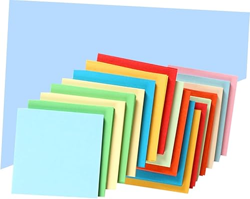 Miniatura 7 de EXCEART 500 piezas de papel de origami para papel de color para proyectos de origami material artesanal papel plegable papel de construcción papel