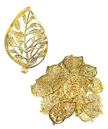 Image of Premium Golden Metal Charms Filigree Connectors for Craft and Jewellery Making Accessories DIY