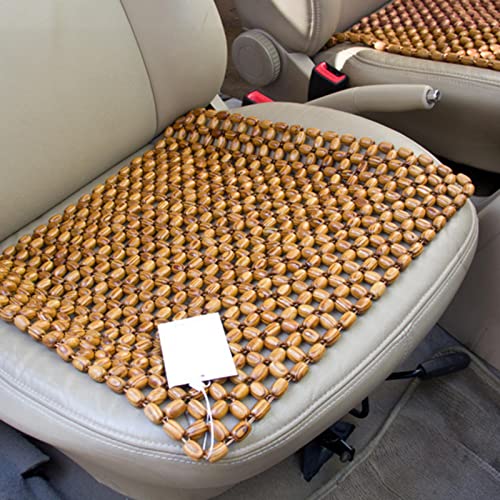 Bois Boule de Coussin pour Voiture - Housse de Massage Universelle pour Siège - Couvre-siège - 45 x 45cm