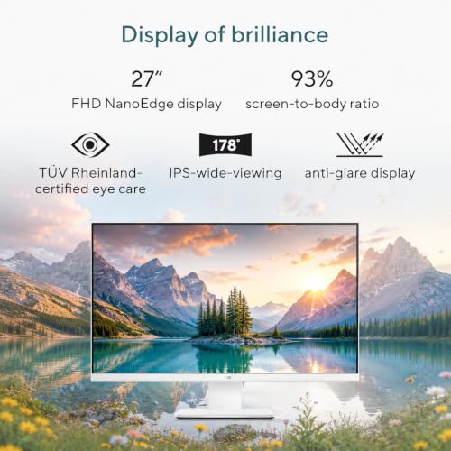 Image of ASUS All in One 27 inch FHD Touchscreen PC, Ryzen AI 5 330, 16GB DDR5, 1TB SSD | Copilot+ PC, 50 TOPS NPU, Anti-Glare, Radeon 840M, HDMI In /Out, Wi-Fi 6, Windows 11 Pro, Office 2021, KB & Mouse