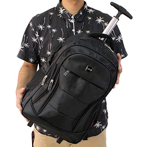 Mochila Para Notebook Anatômica Com Rodas Adulta Unissex (Preto)