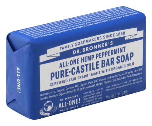 Image of Dr. Bronner's Magic Soap All One Obpe05 5 Oz Peppermint Bar Soap (Pack of 2)