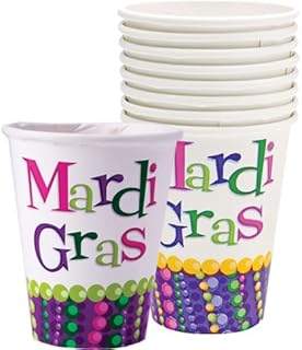 Mardi Gras Celebration Paper Cups, 8ct