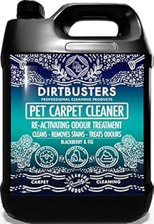 Dirtbusters Pet Carpet Cleaner Solution, Shampoo Cleaning For Urine, Odour & Stains, Blackberry & Fig (5L)