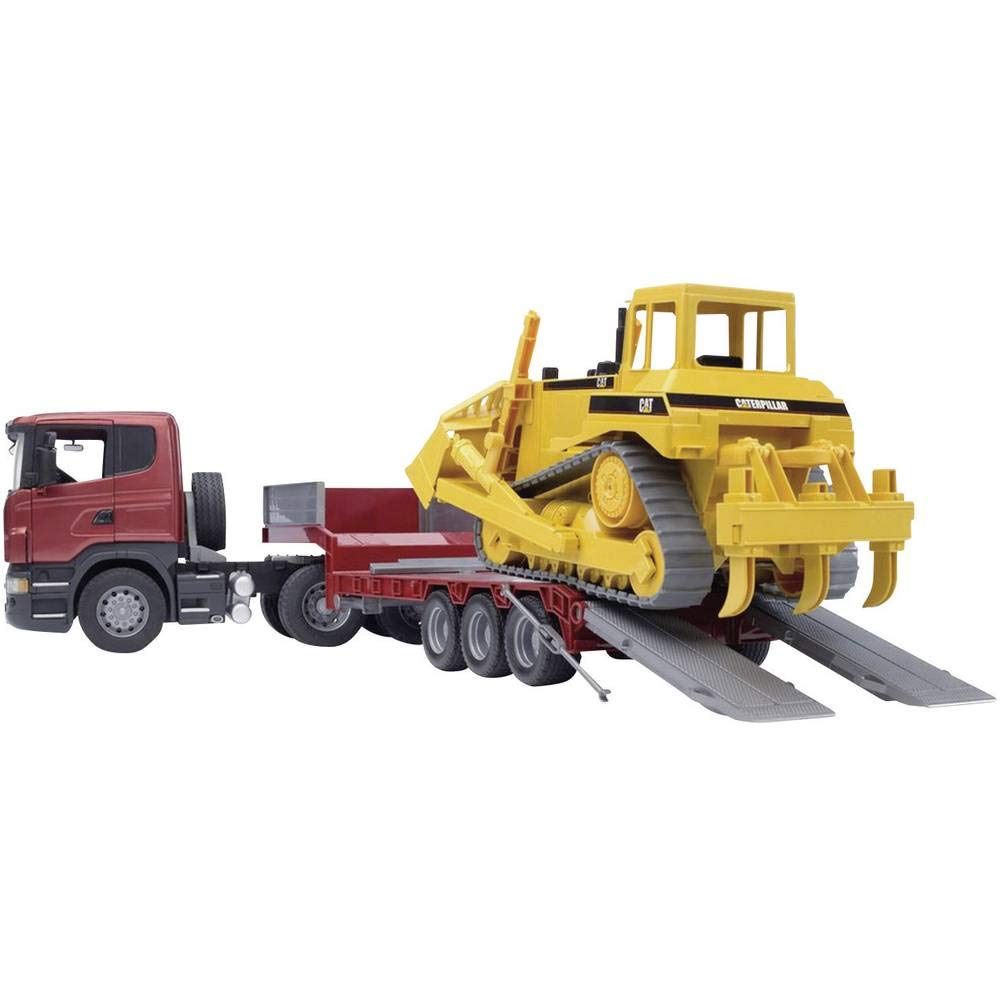 Amazon.co.jp: ブルーダー SCANIAトラック&CATブルドーザー BR03555