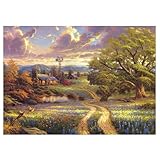 (26ｘ38cm)CHengQiSM 1000ピース ジグソーパズル マイクロピース 農家小屋 パズル 秋 花畑 風景 景色 おしゃれ インテリア プレゼント
