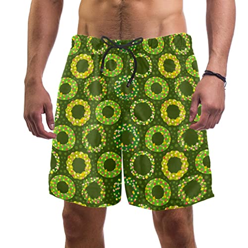 Maillots de bain pour hommes ultra légers short de plage séchage rapide vert