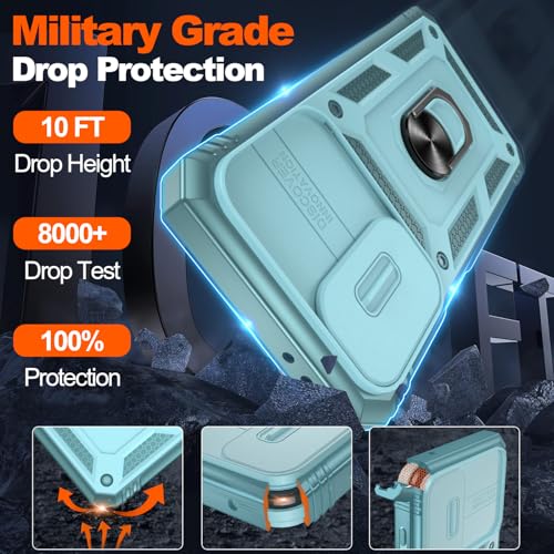 Coque de protection de qualité militaire pour Samsung A56 robuste verte - 2