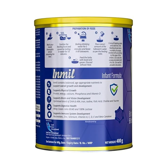 Image of Lci Inmil Nutrition Powder, Stage-1, 400g (Pack of 2)