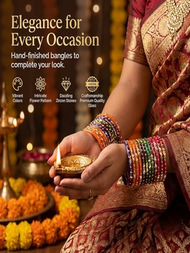 Image of NMII Bangle Set for Women (Multi-Colour)