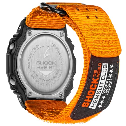 Watch Band Strap for Casio Mens G-Shock DW-5600/5700/6900/8900 GA-100 GW-6900 GAX100 GD100/110/120 Upgraded Buckles 16MM Nylon Watch Band