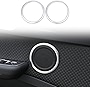 CHEAYAR Car Inner Speaker Cover Trim Decor Ring Fit for Toyota Supra GR A90 A91 MK5 2019-2022 Car Door Speaker Frame Trim Cover is Made of ABS Material, 4PCS (Chrome-Silver)