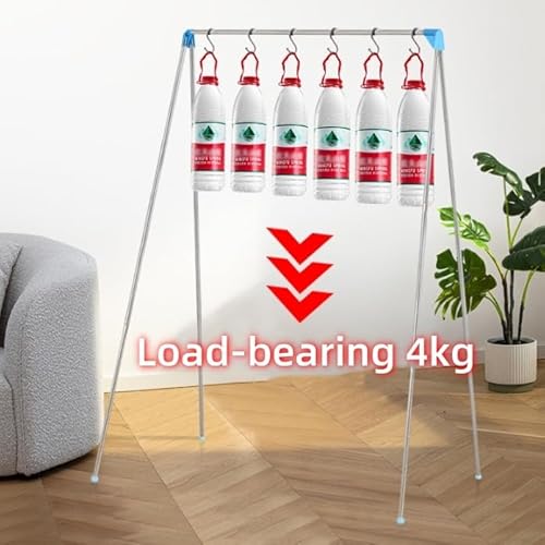 BRAVECOW Portable Clothes Rail Retractable Folding Laundry Garment Rack Foldable Clothes Drying Hanger Stand Floor Balcony Home Travel Indoor Outdoor - Image 7