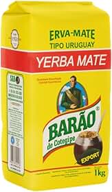 Erva Mate Tipo Uruguaia Export Barão Original Sem Açúcar 1kg
