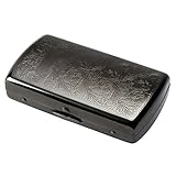 Tsubota Pearl Cigarette Case Regular (70 mm) Hand Wind Tobacco Slim burakkunikkeruarabesuku 1 – 11329 – 51