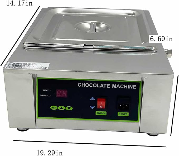 Olla para derretir chocolate 10L acero inoxidable miniatura 2