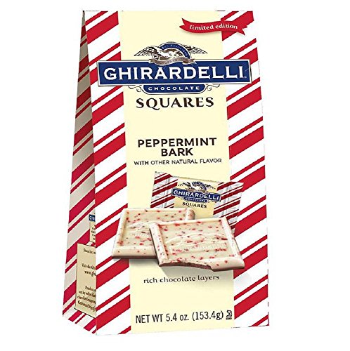 Ghirardelli Chocolate Squares LIMITED EDITION Peppermint Bark 5.4 oz
