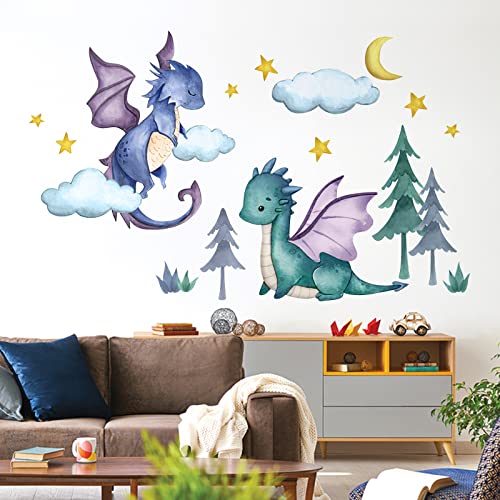 Vinilo Decorativo Dragón para Pared 35 x 12 pulgadas miniatura 3
