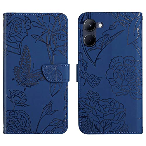 Image of Rfvzubemok Compatible with Asus Zenfone 9 5G Cover,Compatible with Asus Zenfone 9 5G Flip Kickstand PU Leather Wallet Phone Case Blue
