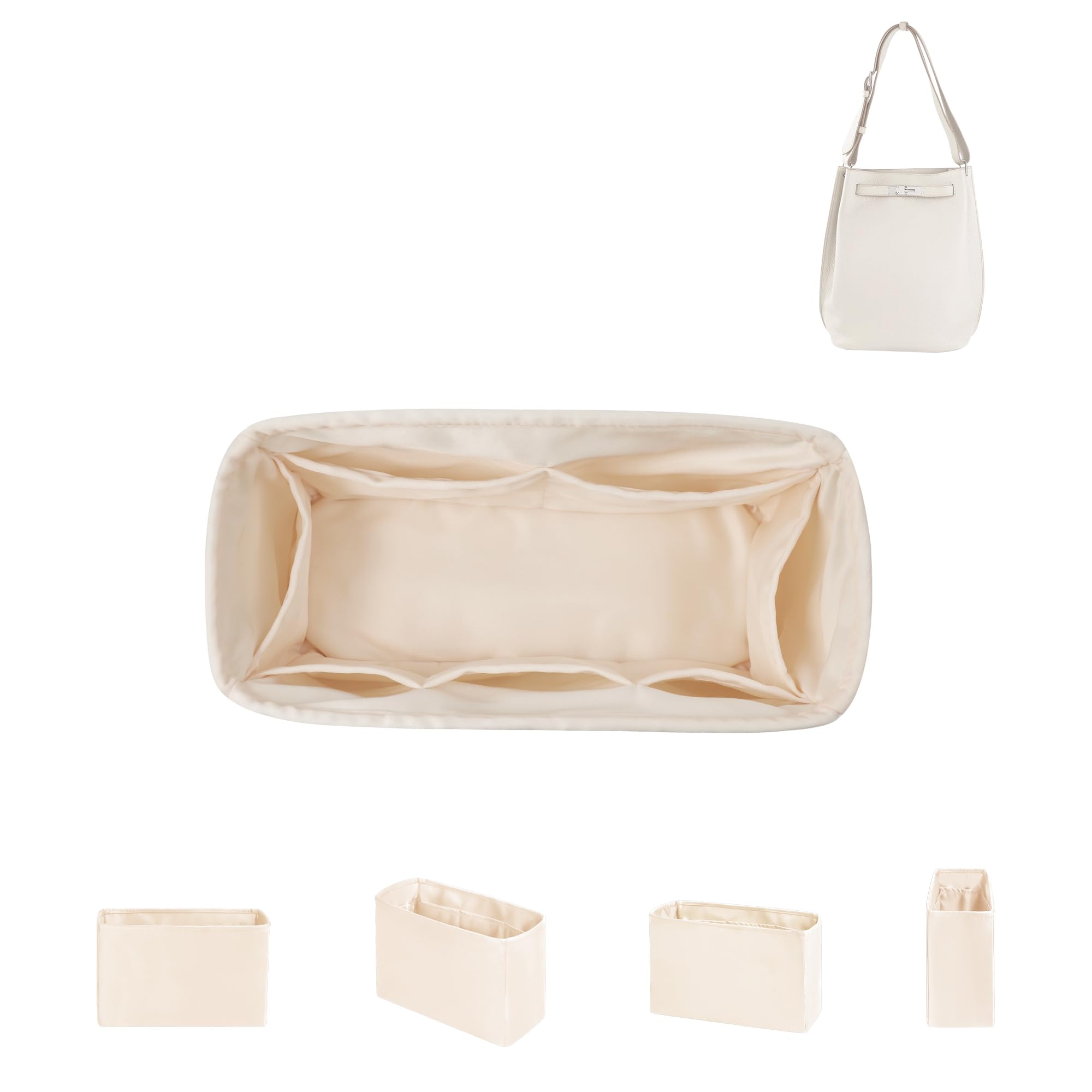 DGAZ Silk Bag Organiser Insert Fits So Kelly 22/26, Custom Handbag Organiser Offering 32 colors