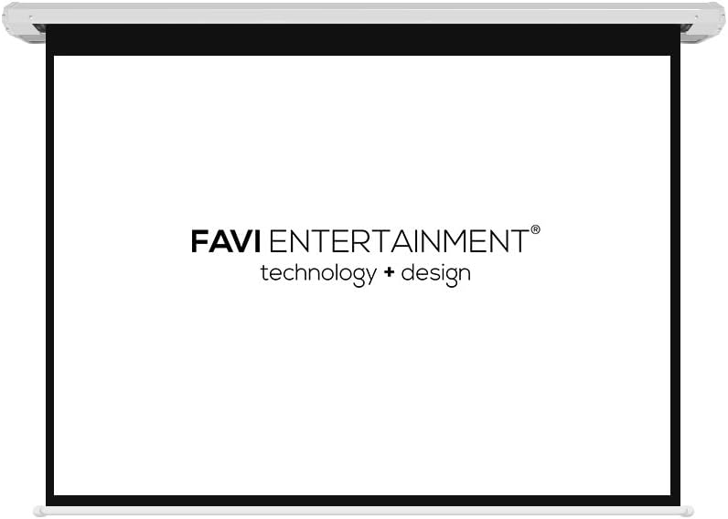 FAVI 100-inch 4:3 Motorized Electric Projection Projector Screen, USA Version with Warranty, Pro AV Signature Series (FE-P2-100)