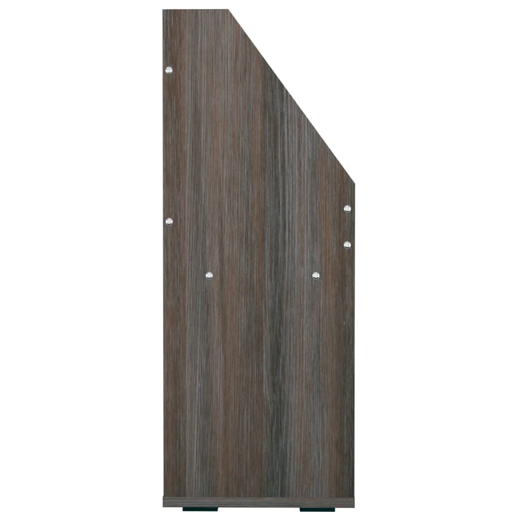 Portariviste Bambino Grigio, Legno d'Ingegneria, 3 Scomparti | Organizer per riviste durevole, 2 scomparti aperti, facile da pulire, organizer per libri per camera da letto